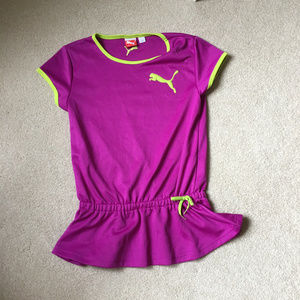 Puma Girls Purple Cinched Waist Top